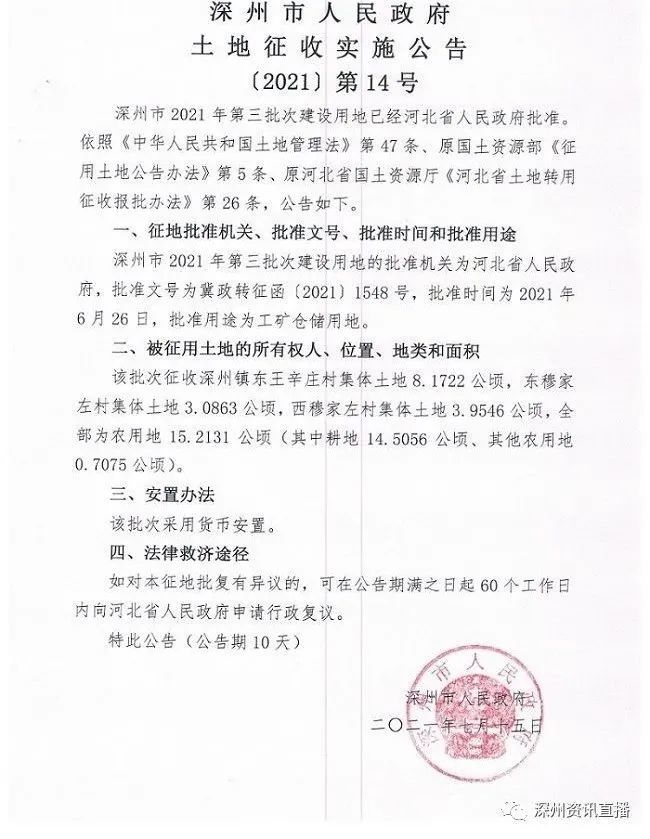 深州最新征地动态与影响分析